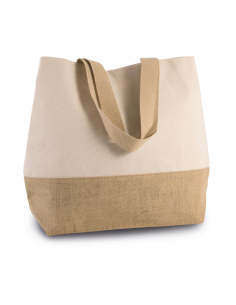 K-KI0235-CANVAS et JUTE HOLD-ALL SHOPPER BAG 2